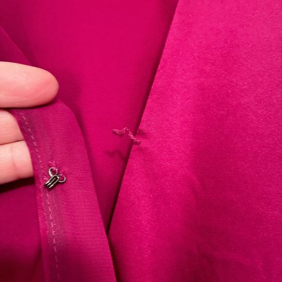 Express Magenta Satin Bodysuit NWOT - Picture 3 of 6